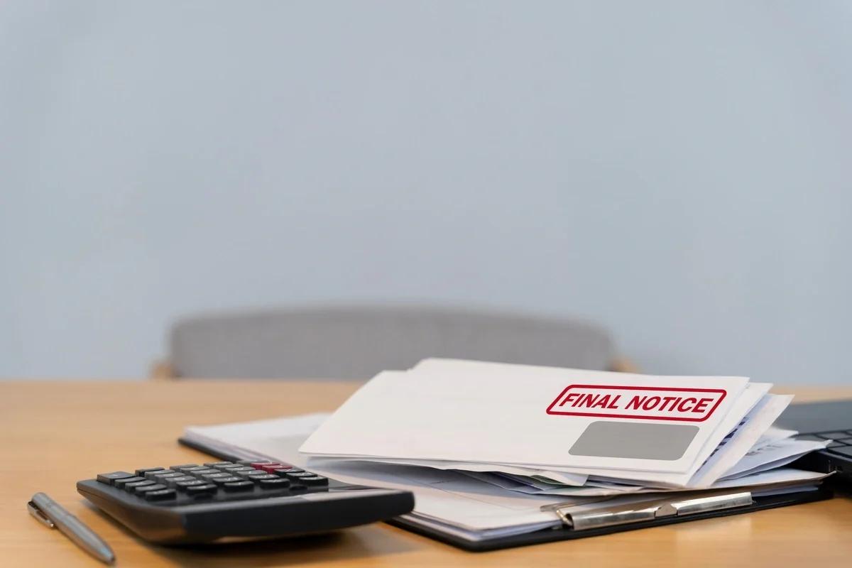 What is a default notice?